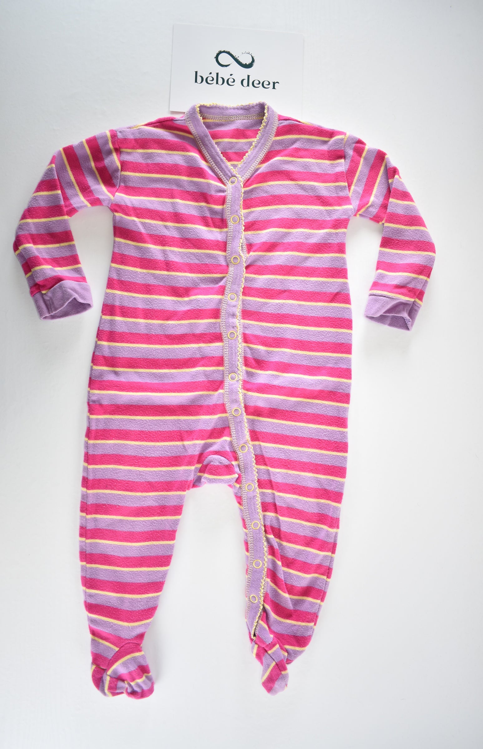 Striped sleepsuit
