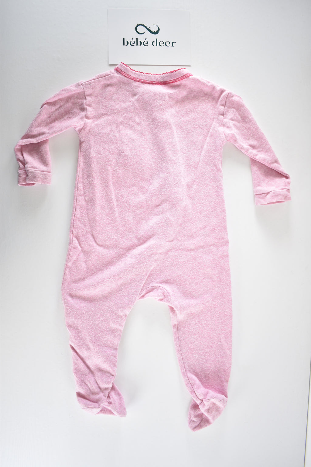 Sleepsuit with cupcake embroidery