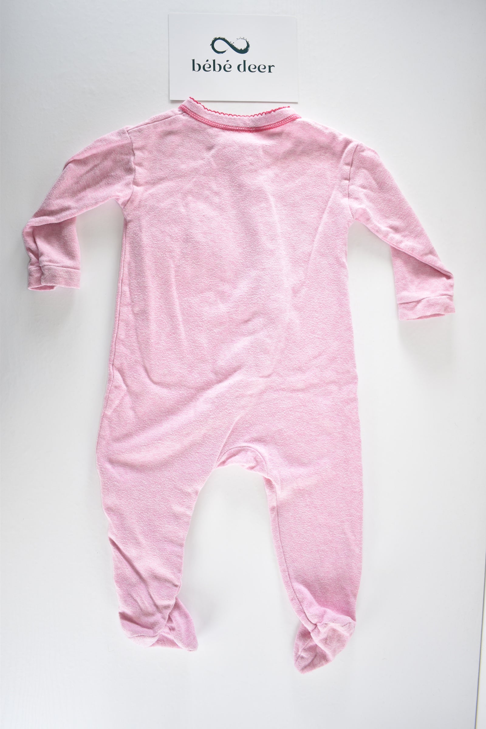 Sleepsuit with cupcake embroidery
