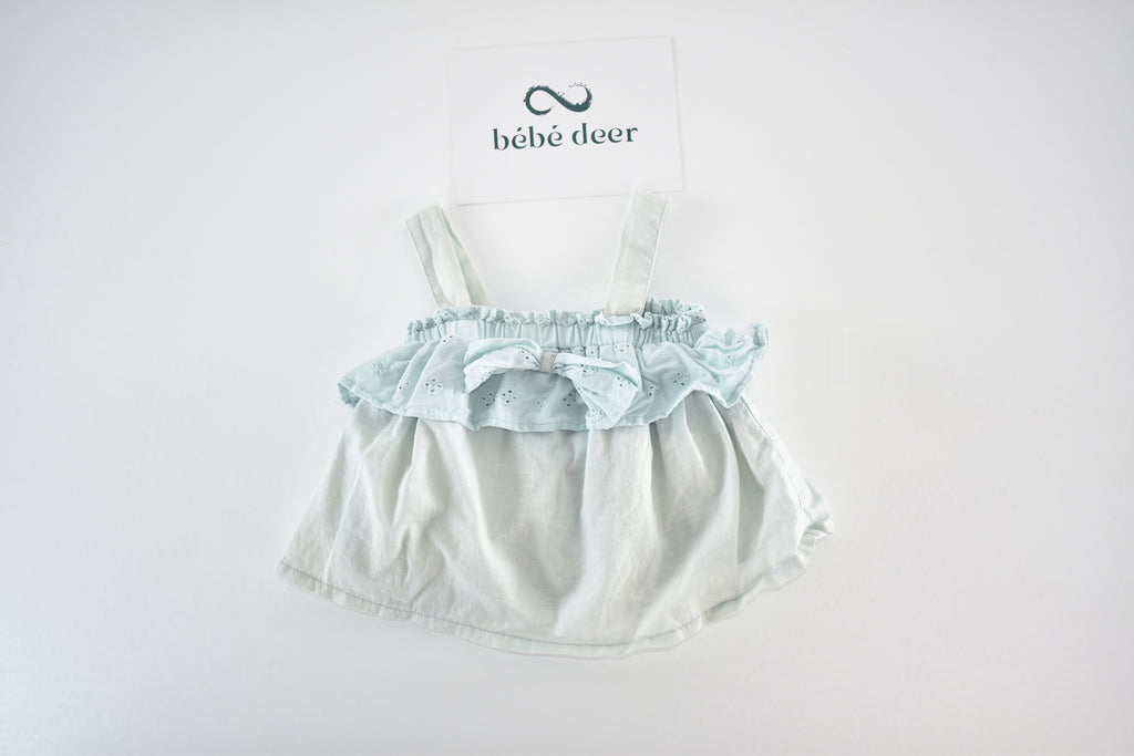 Broderie frill dress
