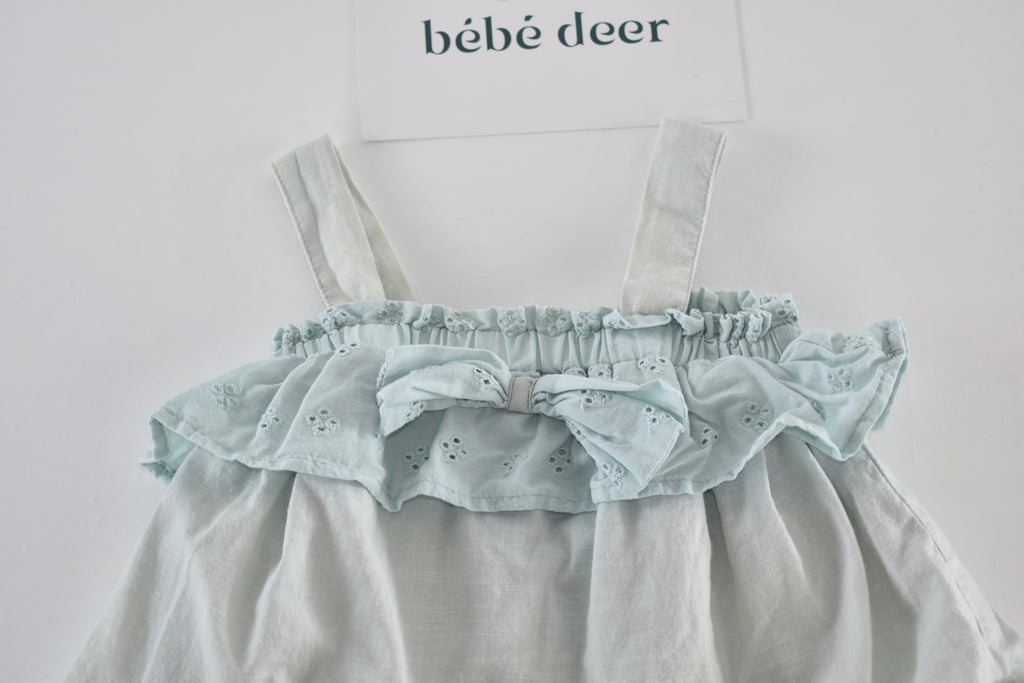 Broderie frill dress