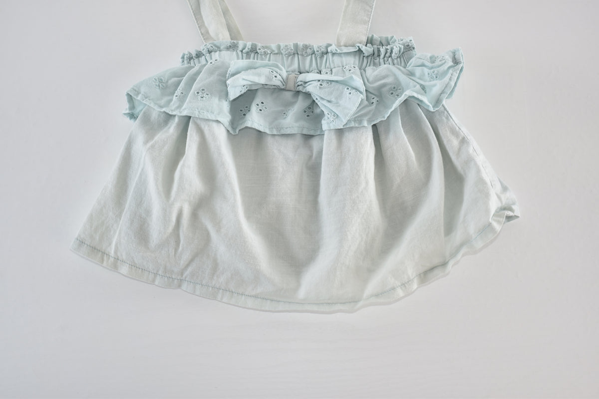 Broderie frill dress