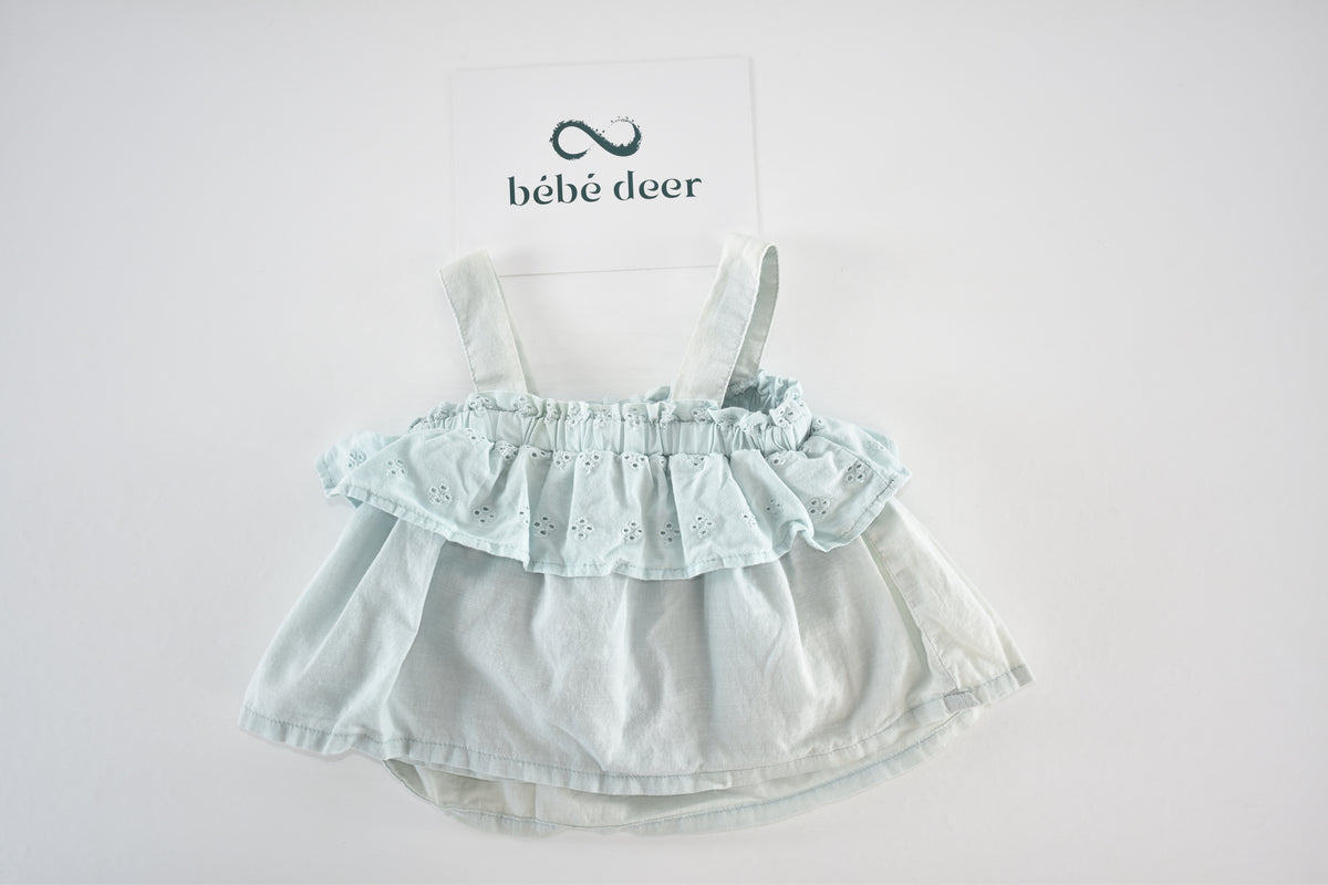 Broderie frill dress