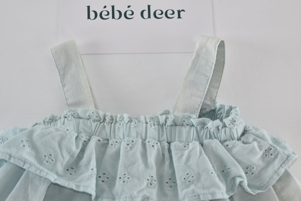 Broderie frill dress
