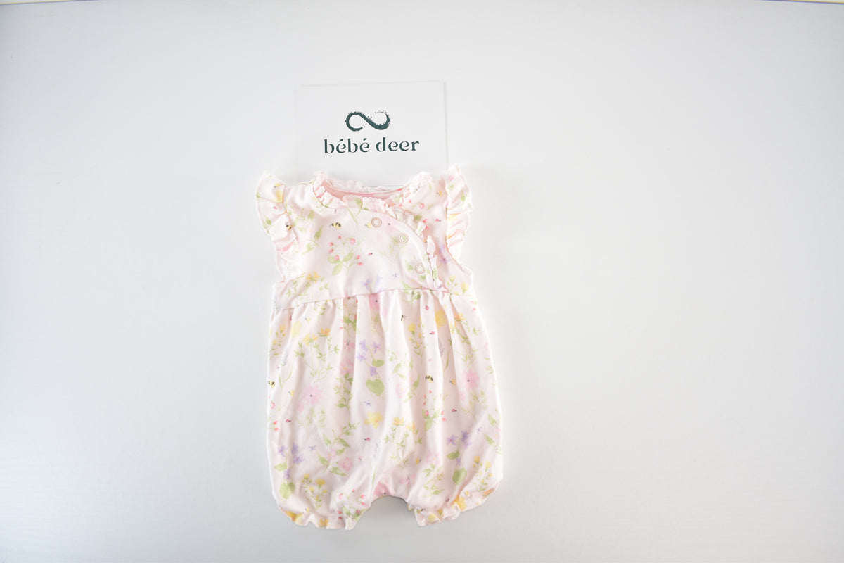 Floral frill romper