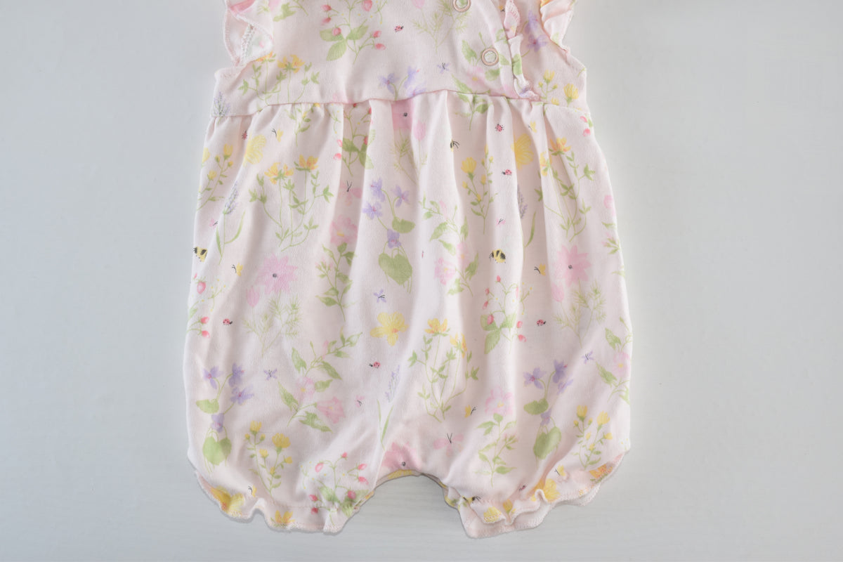 Floral frill romper