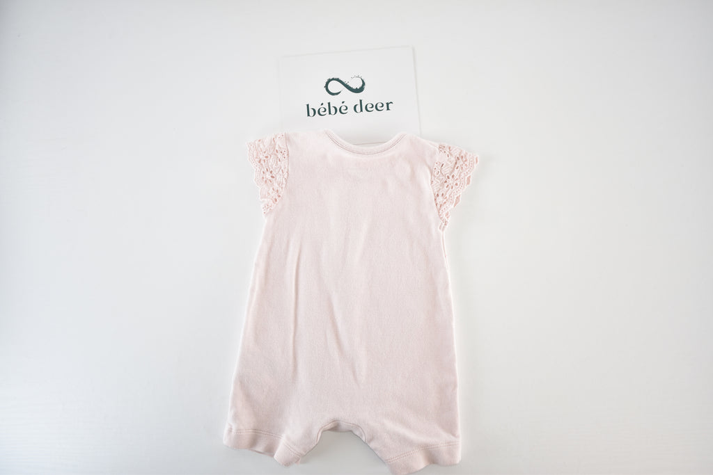 Pink elephant romper