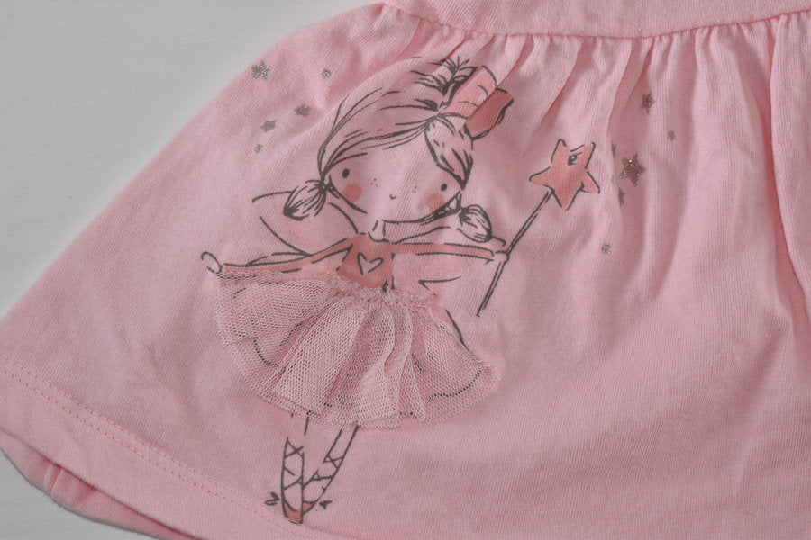 Pink dress with fairy tutu