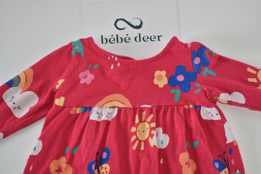 Weather print dress