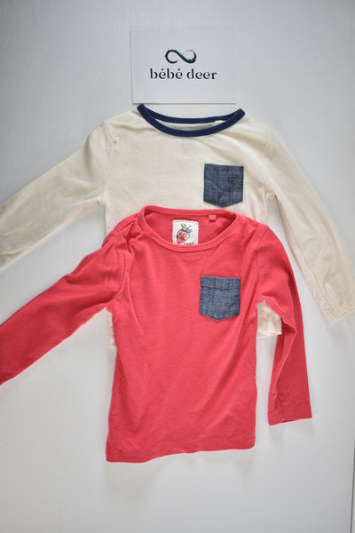 Set long sleeve tops set with front pockets