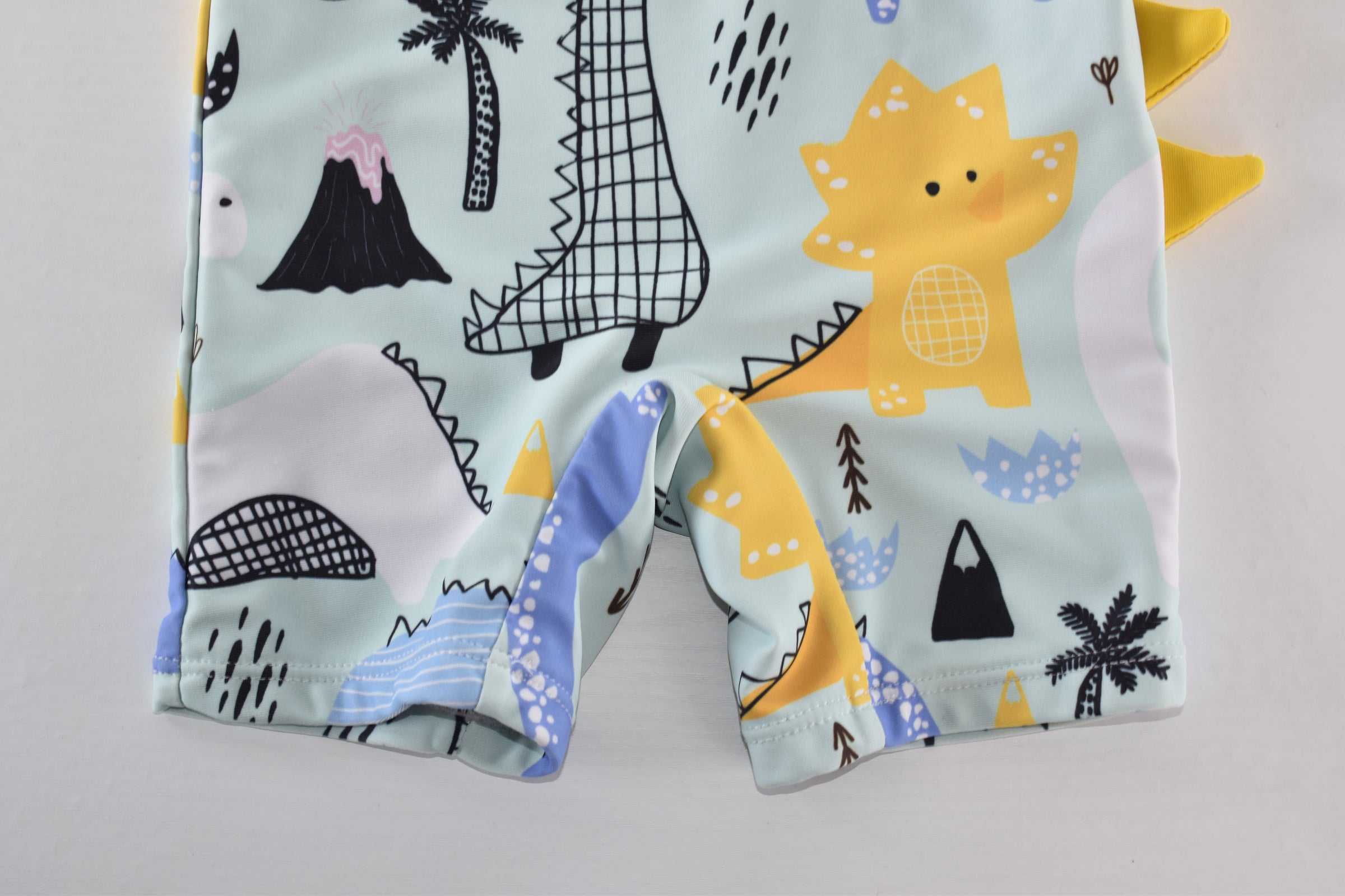Dinosaur short sleeve swimsuit