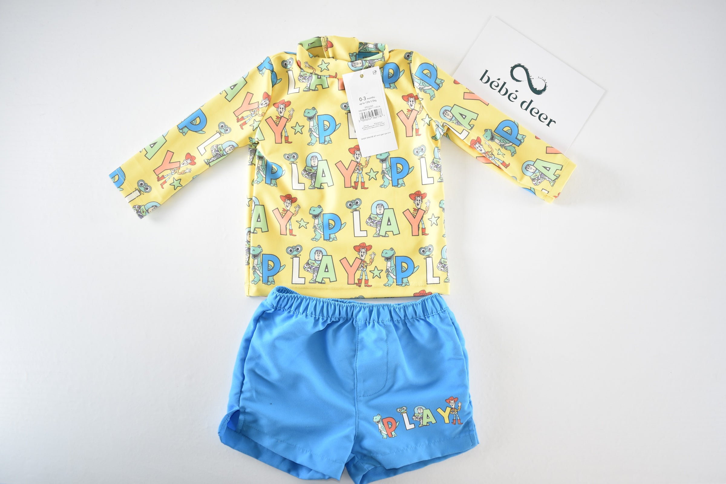 Toy Story New with Tags Two-Piece Swim Set