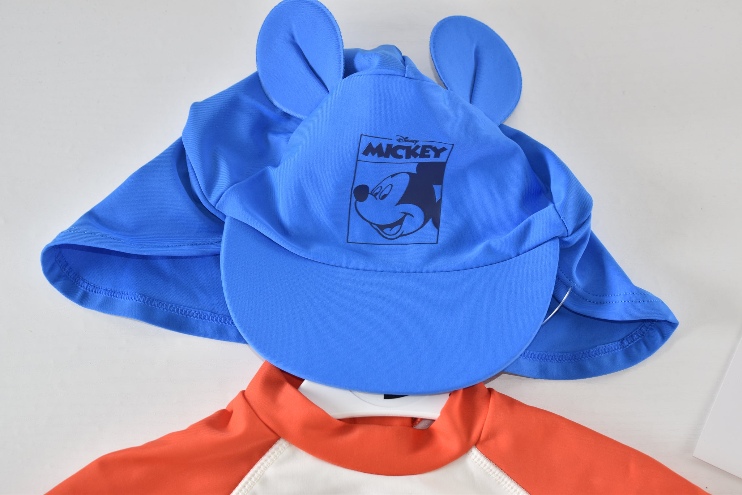 Disney Mickey Mouse rash vest and sun hat set new with tag