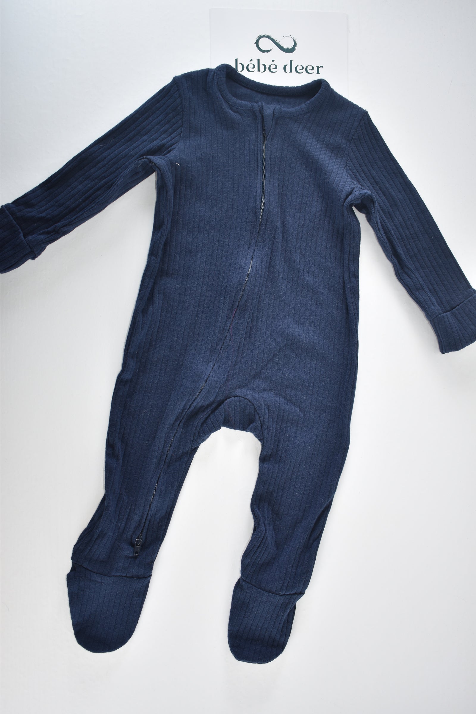 Ribbed sleepsuits set