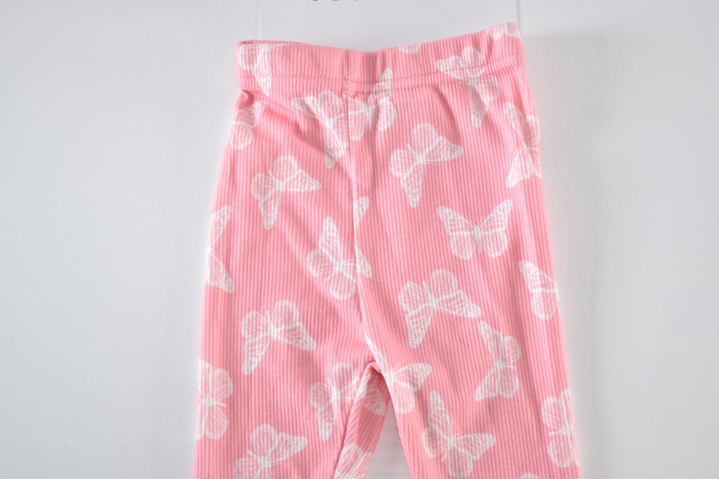 Butterfly ribbed leggings
