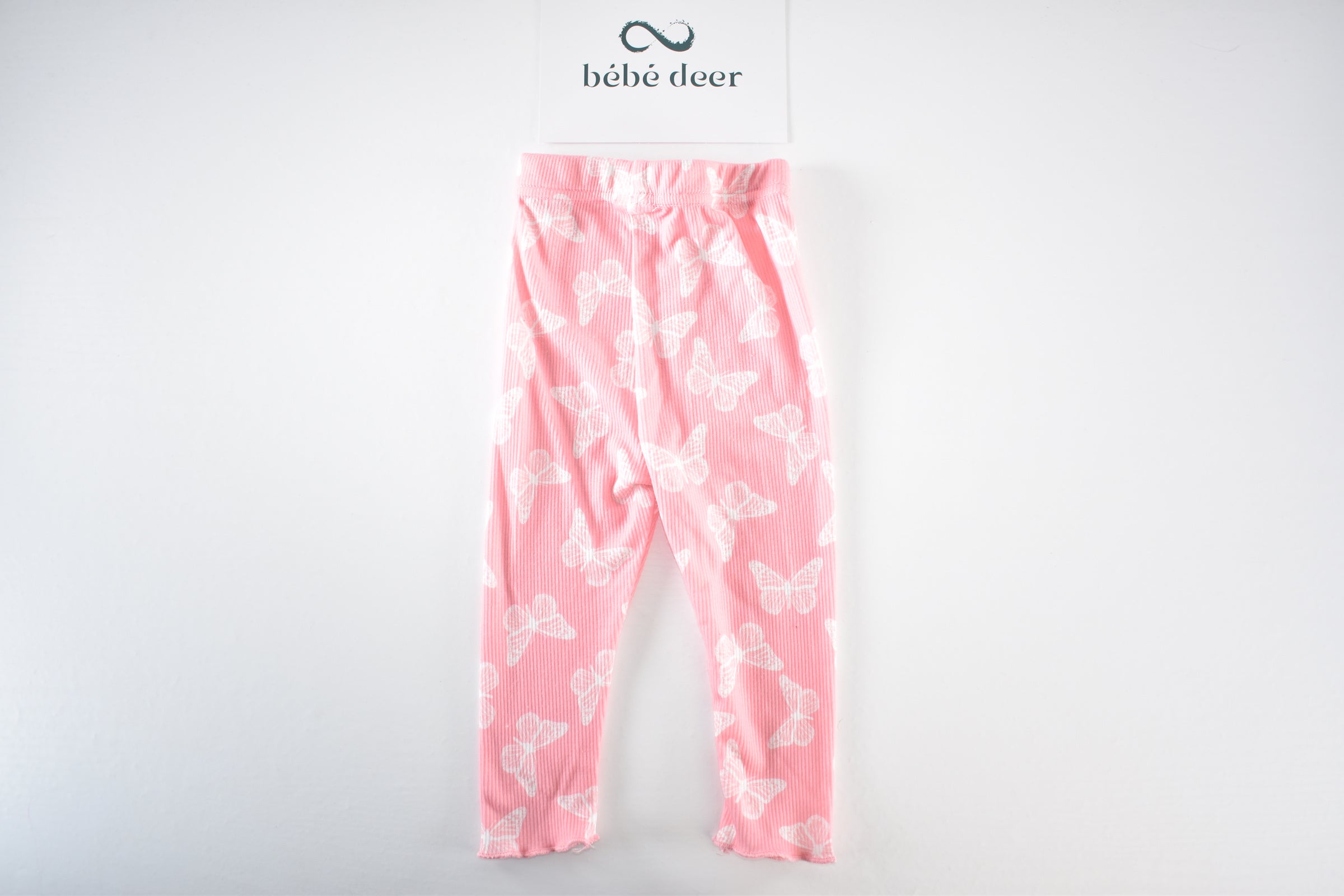 Butterfly ribbed leggings