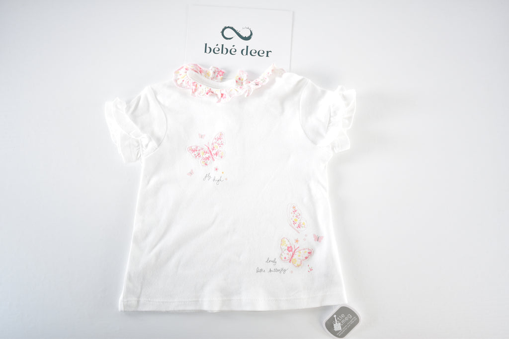 Butterfly embroidered T-shirt