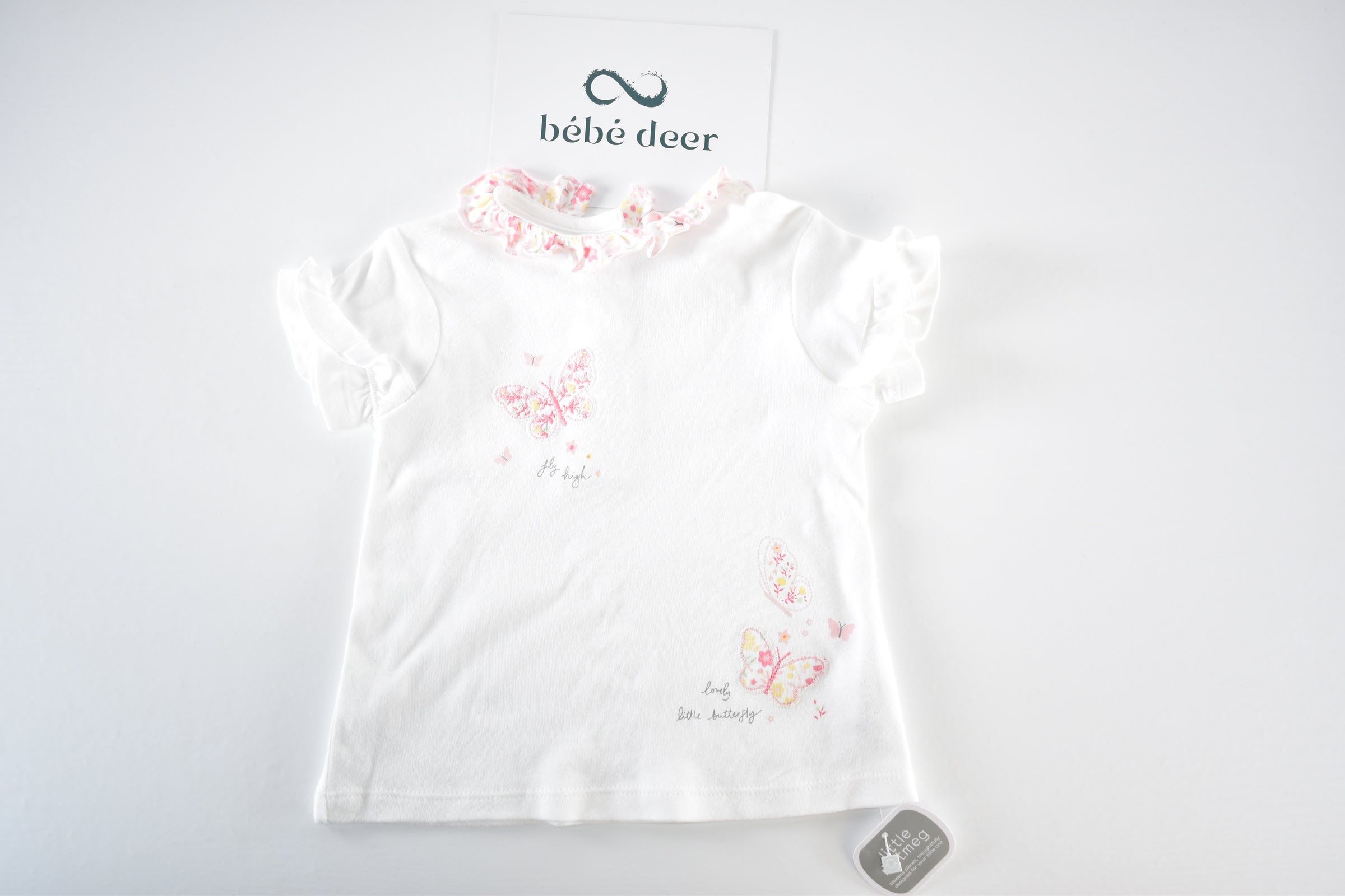 Butterfly embroidered T-shirt