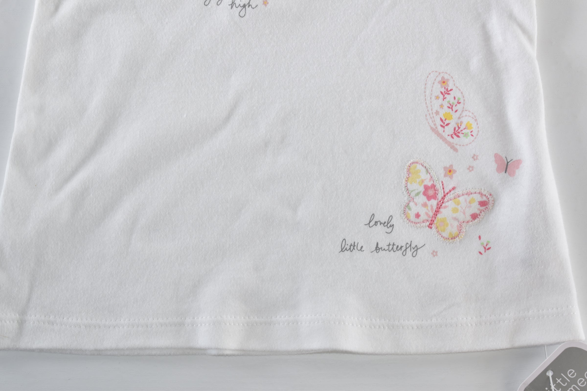 Butterfly embroidered T-shirt