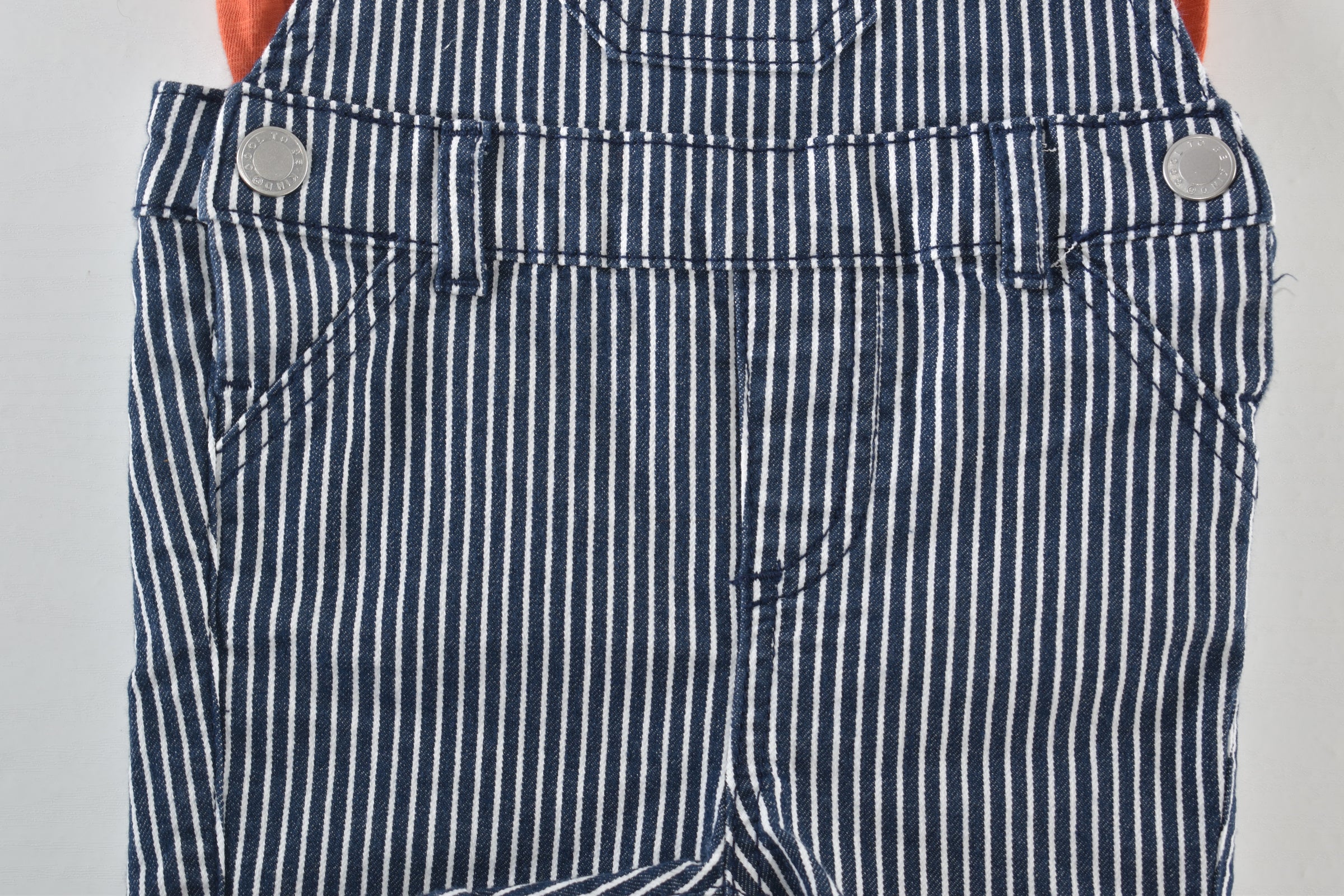 Striped dungarees and T-shirt set