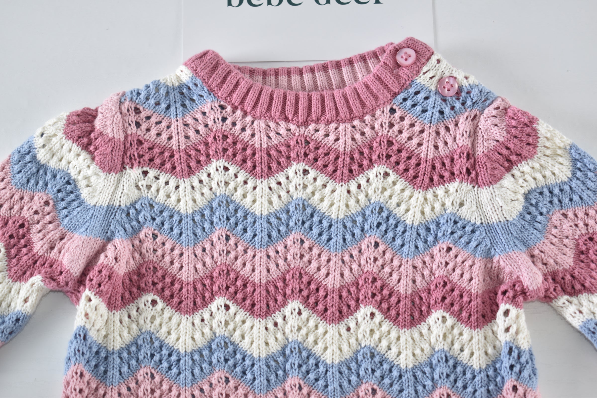 Pastel wave knit jumper