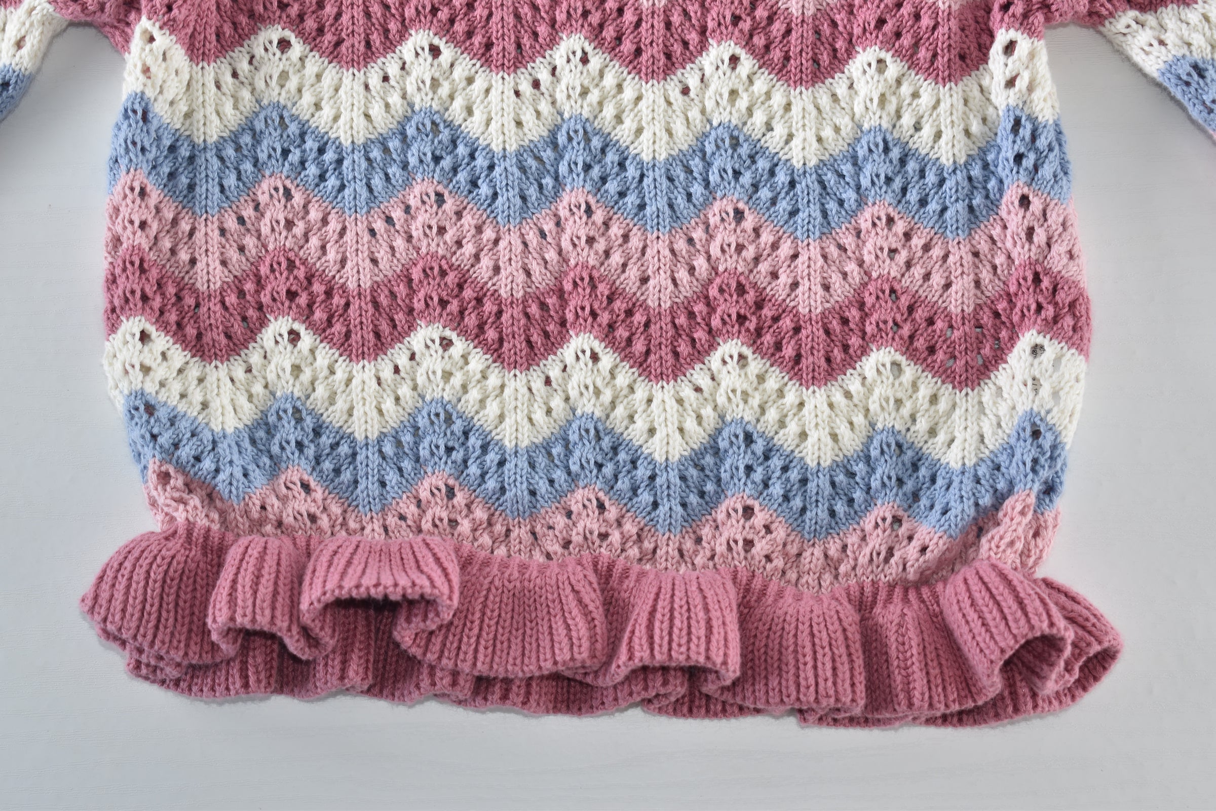 Pastel wave knit jumper