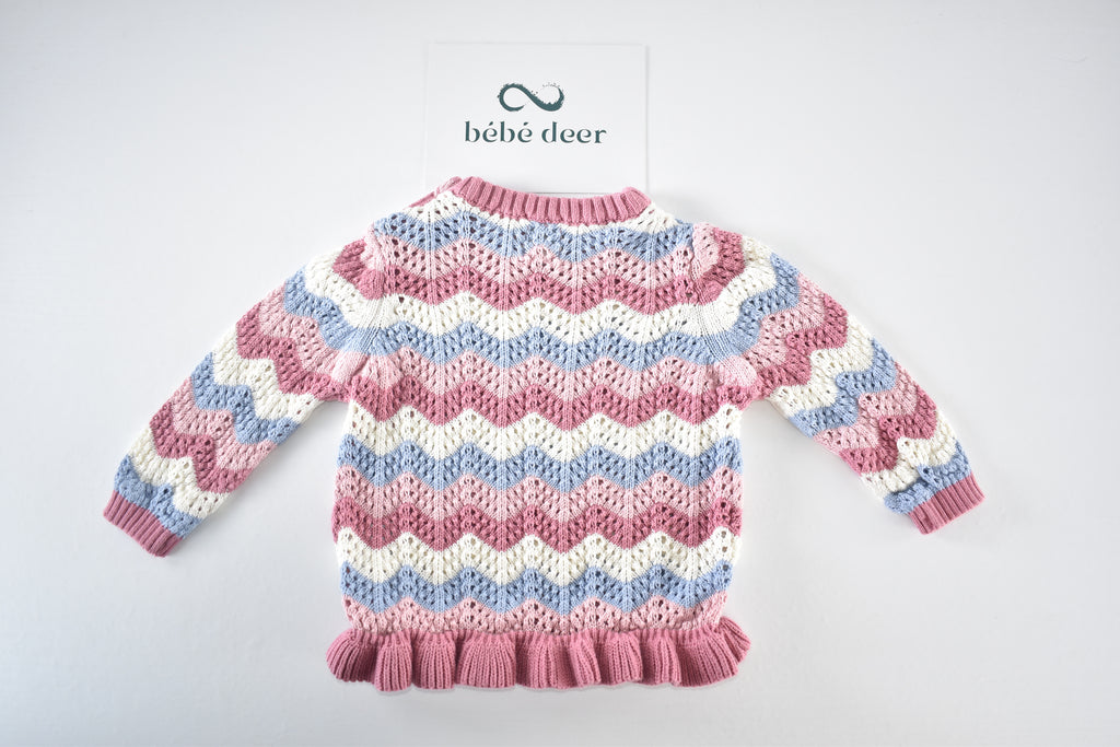 Pastel wave knit jumper