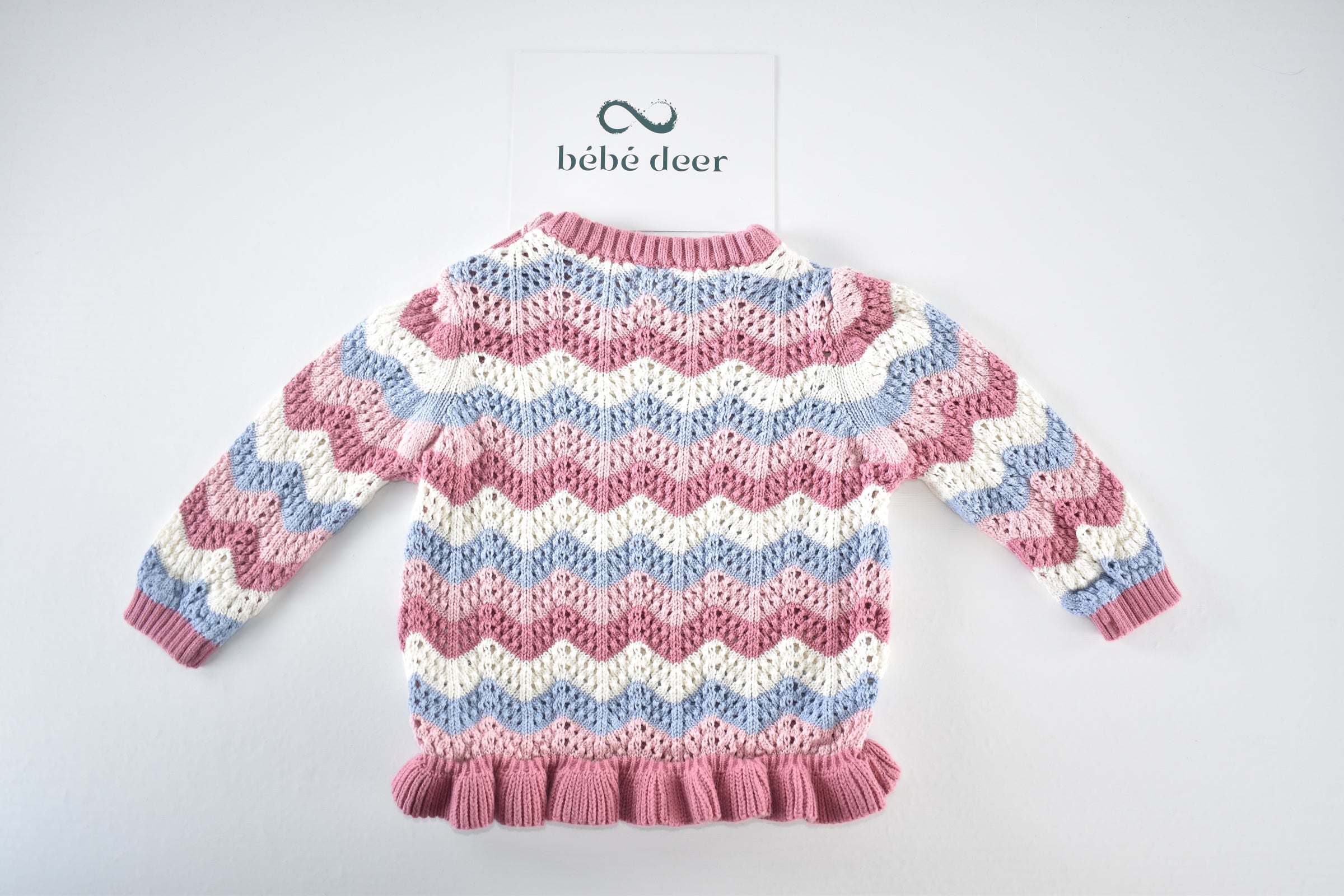 Pastel wave knit jumper