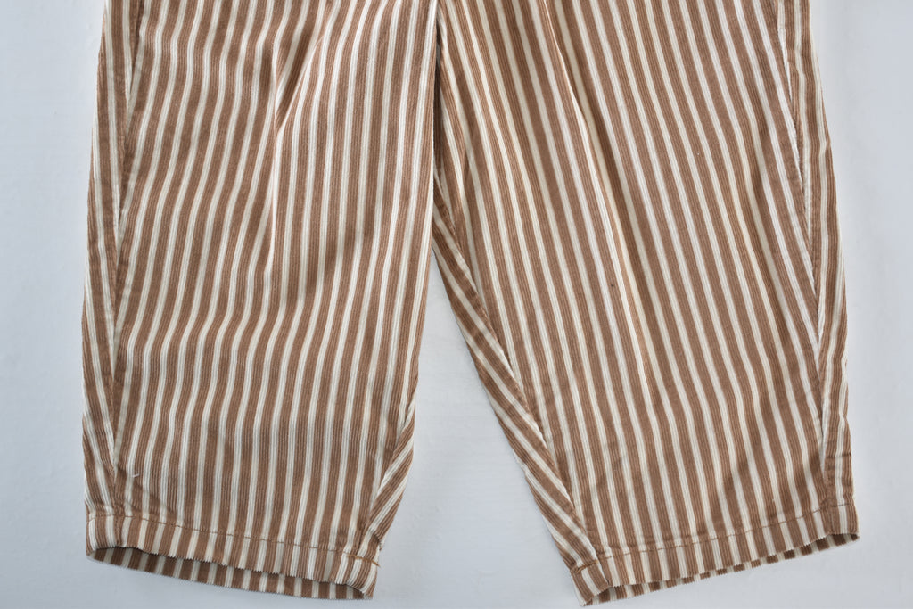 Striped wide leg trousers
