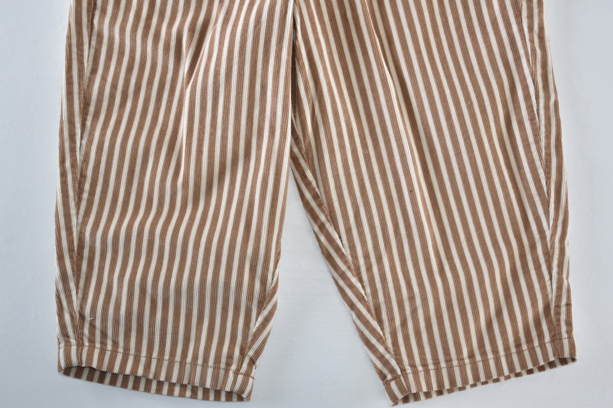 Striped wide leg trousers