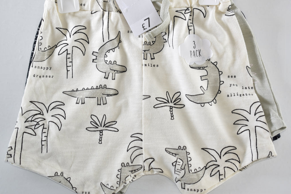 3 pack cotton shorts