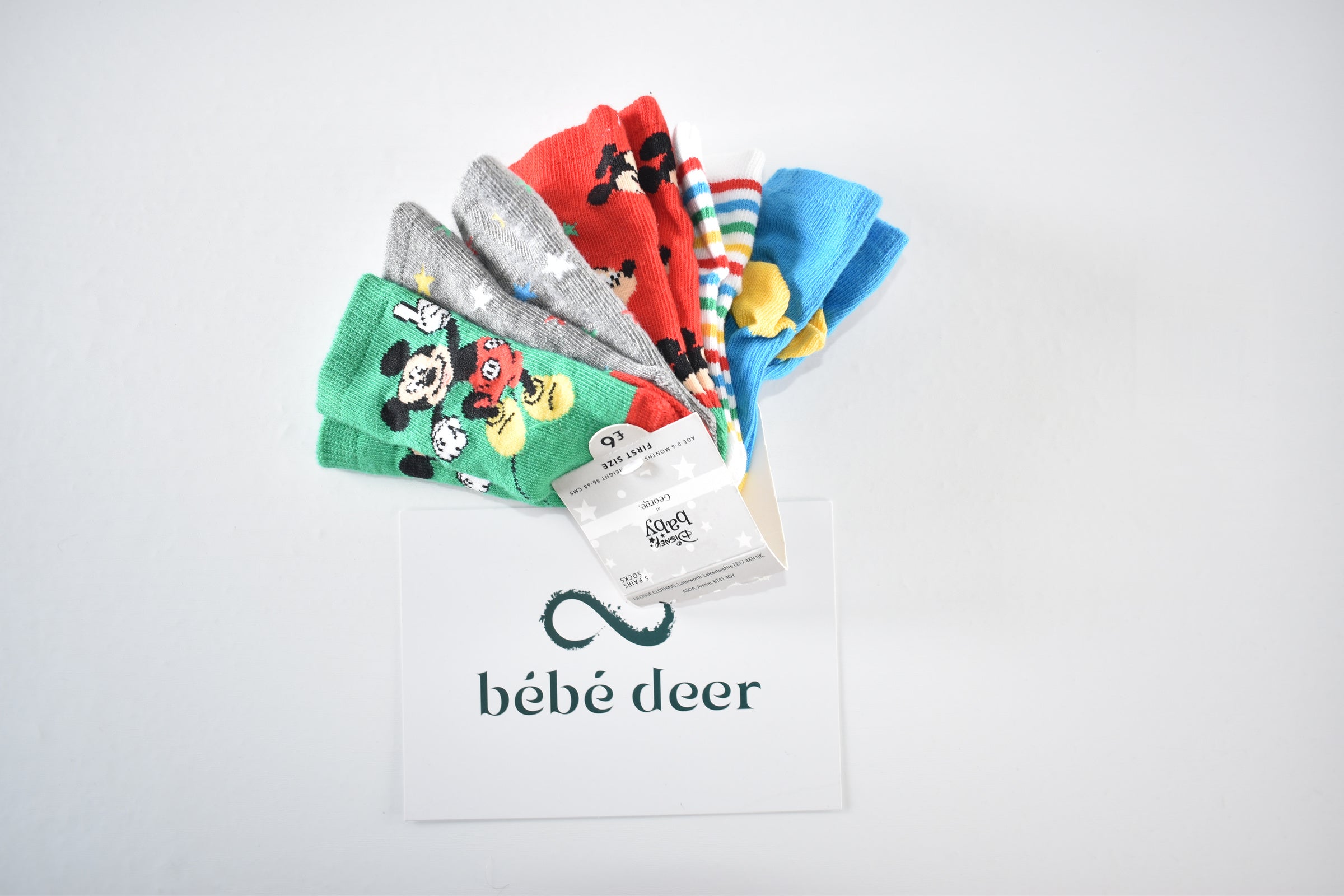 Disney Baby New with Tags 5-Pack First Size Socks