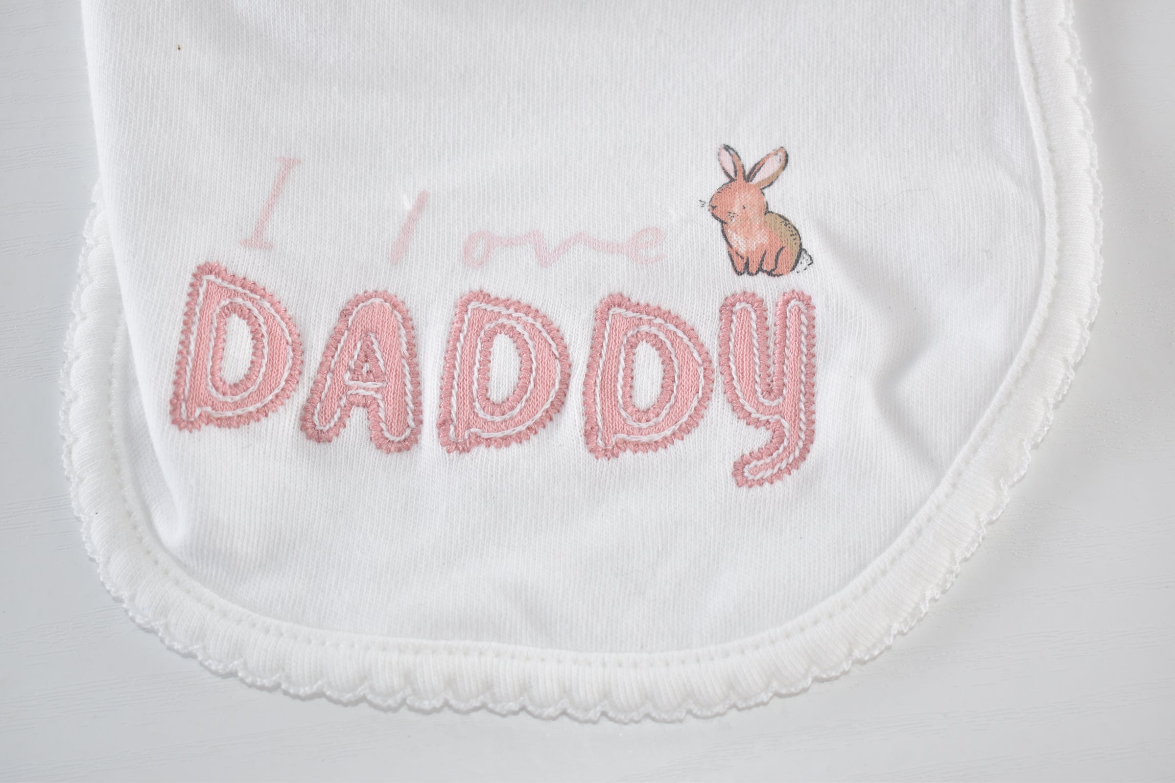 George Baby New with Tags Bunny Bib Set