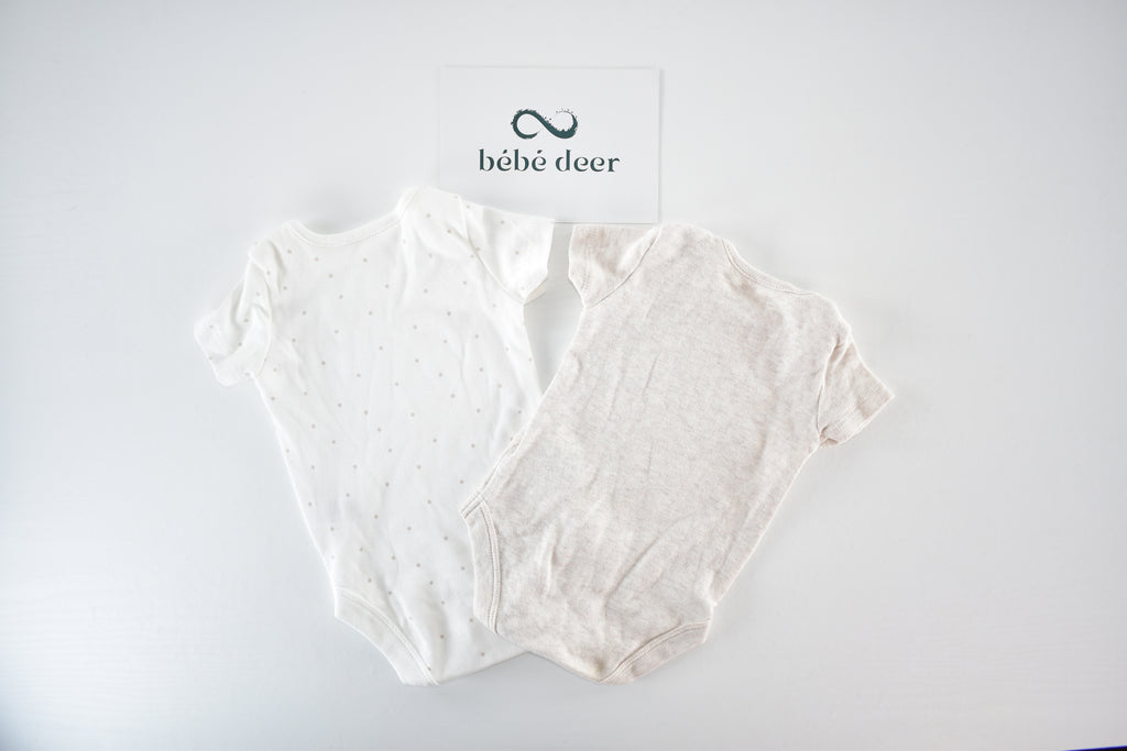 Lot de 2 bodys neutres