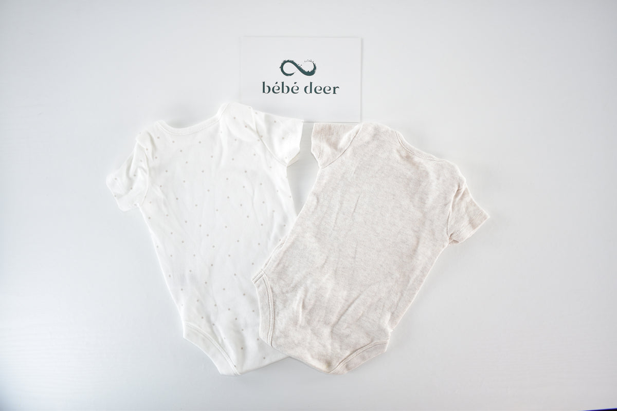 Lot de 2 bodys neutres