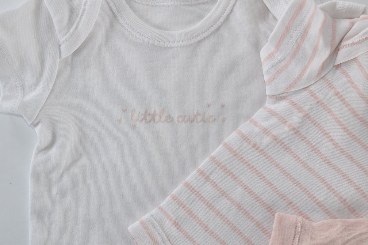 Set of 3 pink bodysuits