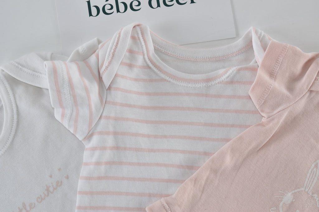 Set of 3 pink bodysuits