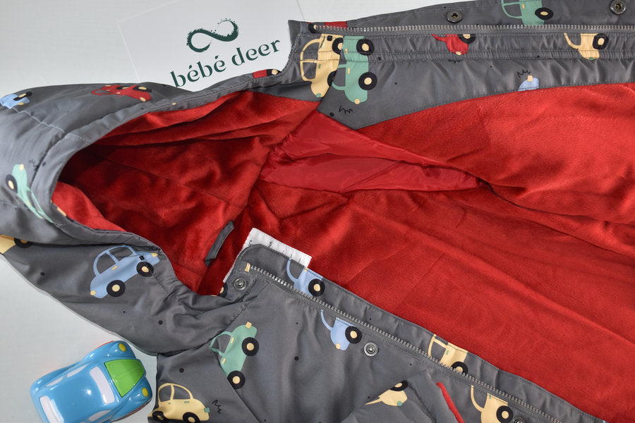 Manteau à imprimé voiture