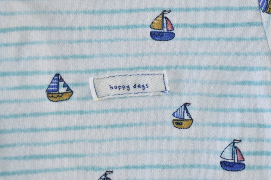 Romper with sailboat print