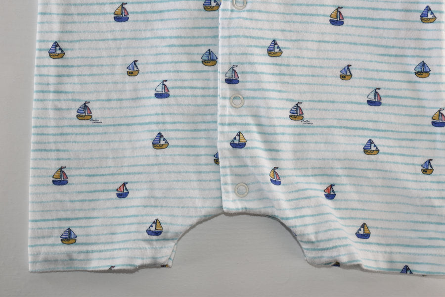 Romper with sailboat print