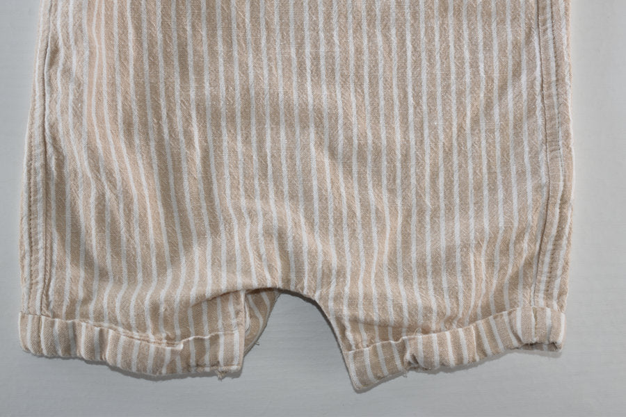 Romper with embroidered lion