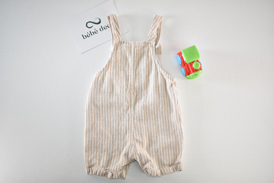 Romper with embroidered lion