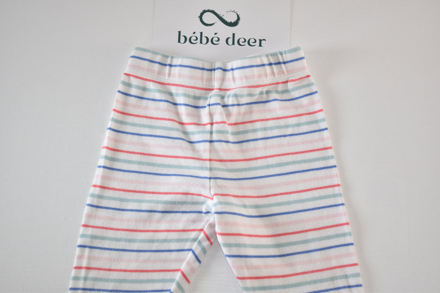 Light striped trousers