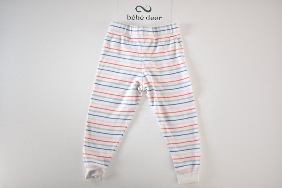 Light striped trousers