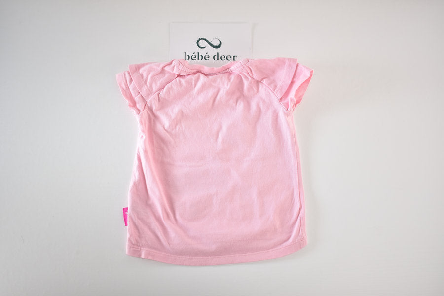 Haut Peppa Pig rose avec flamant rose
