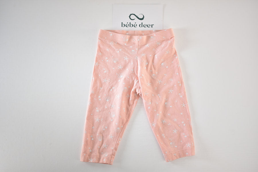 Peach leggings with starfish
