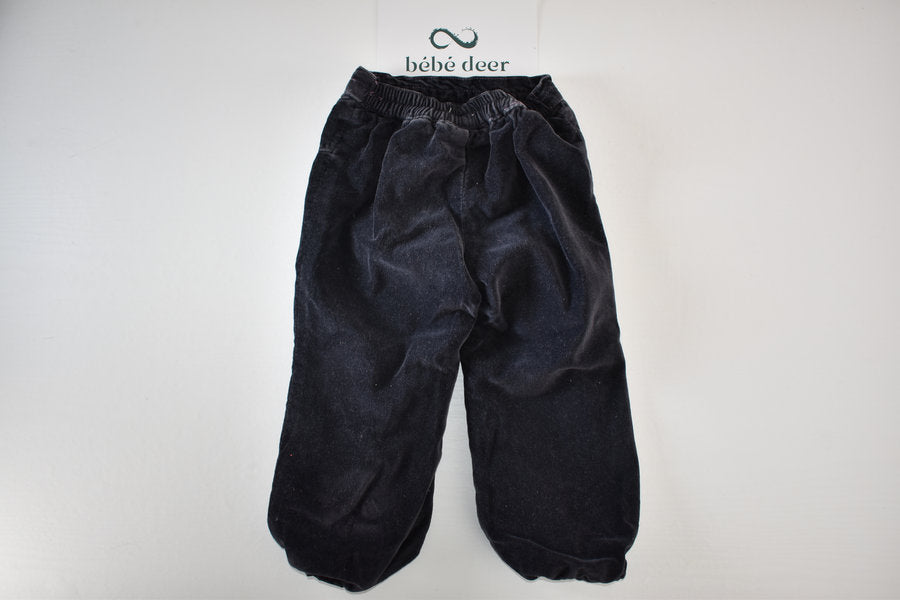 Velour effect "Nuit scintillante" trousers