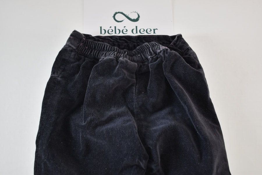 Velour effect "Nuit scintillante" trousers