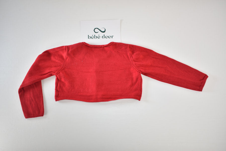 Red cotton bolero
