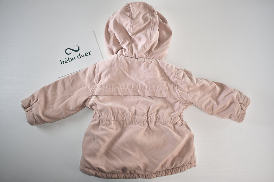 Pink teddy lined winter coat